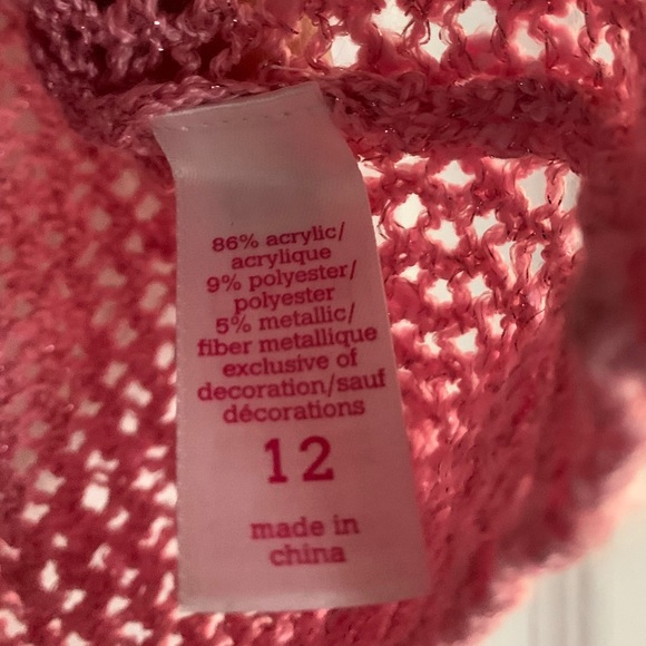 Girls Heart Pink Sequin Sweater - Picture 5 of 5